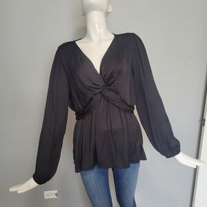 Pleione Twist Front Blouse, VGUC, Size M